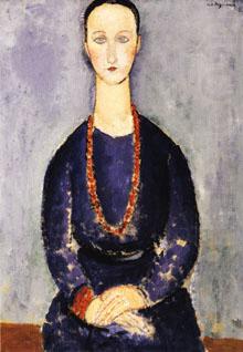 Amedeo Modigliani Woman with Red Necklace china oil painting image
